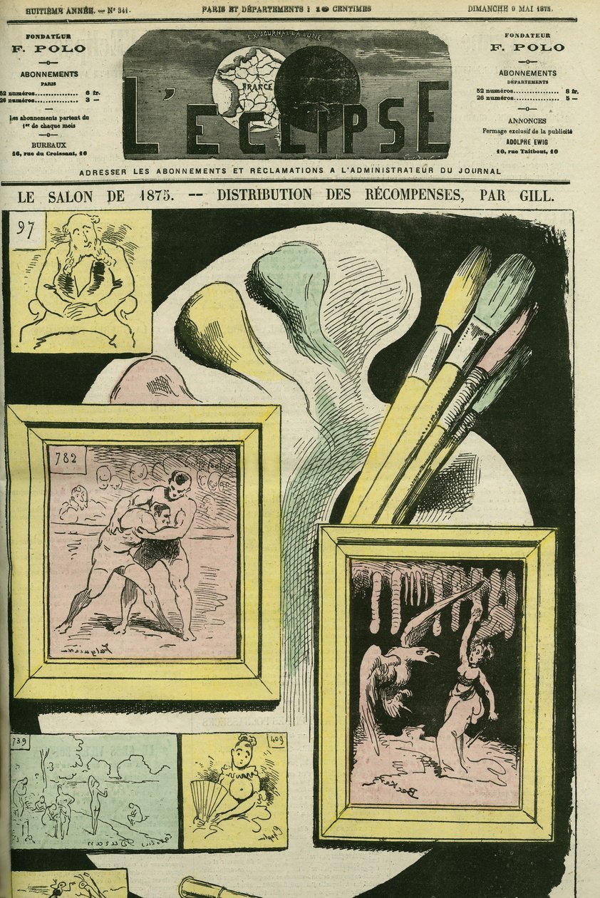 Salone del 1875. Copertina di "L