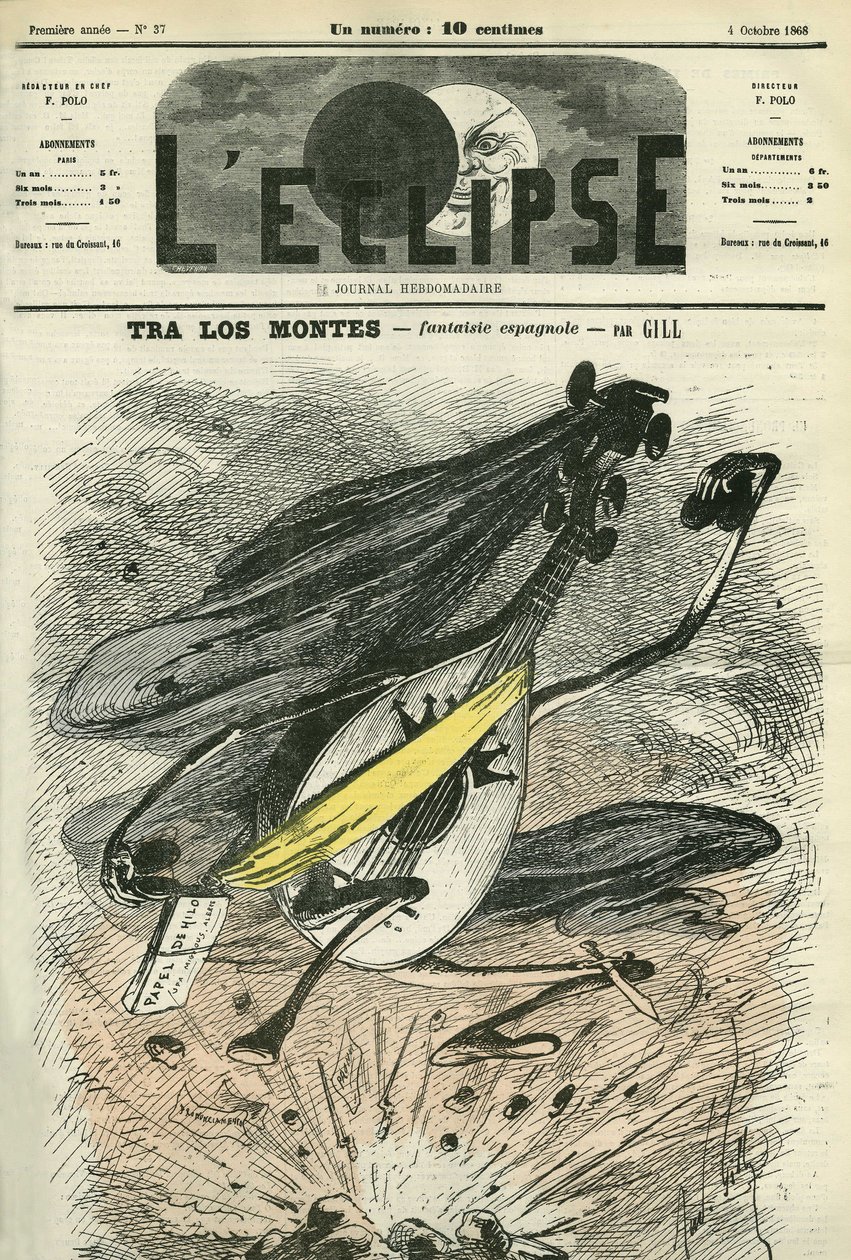 Tra los montes, fantasia spagnola, evocazione del difficile contesto politico in Spagna. Copertina in "L