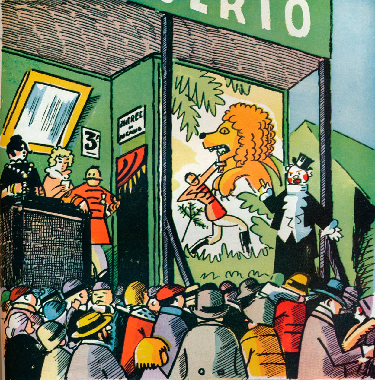 Illustrazione di André Hellé da Favole di La Fontaine, 1922, 1929 da Andre Helle