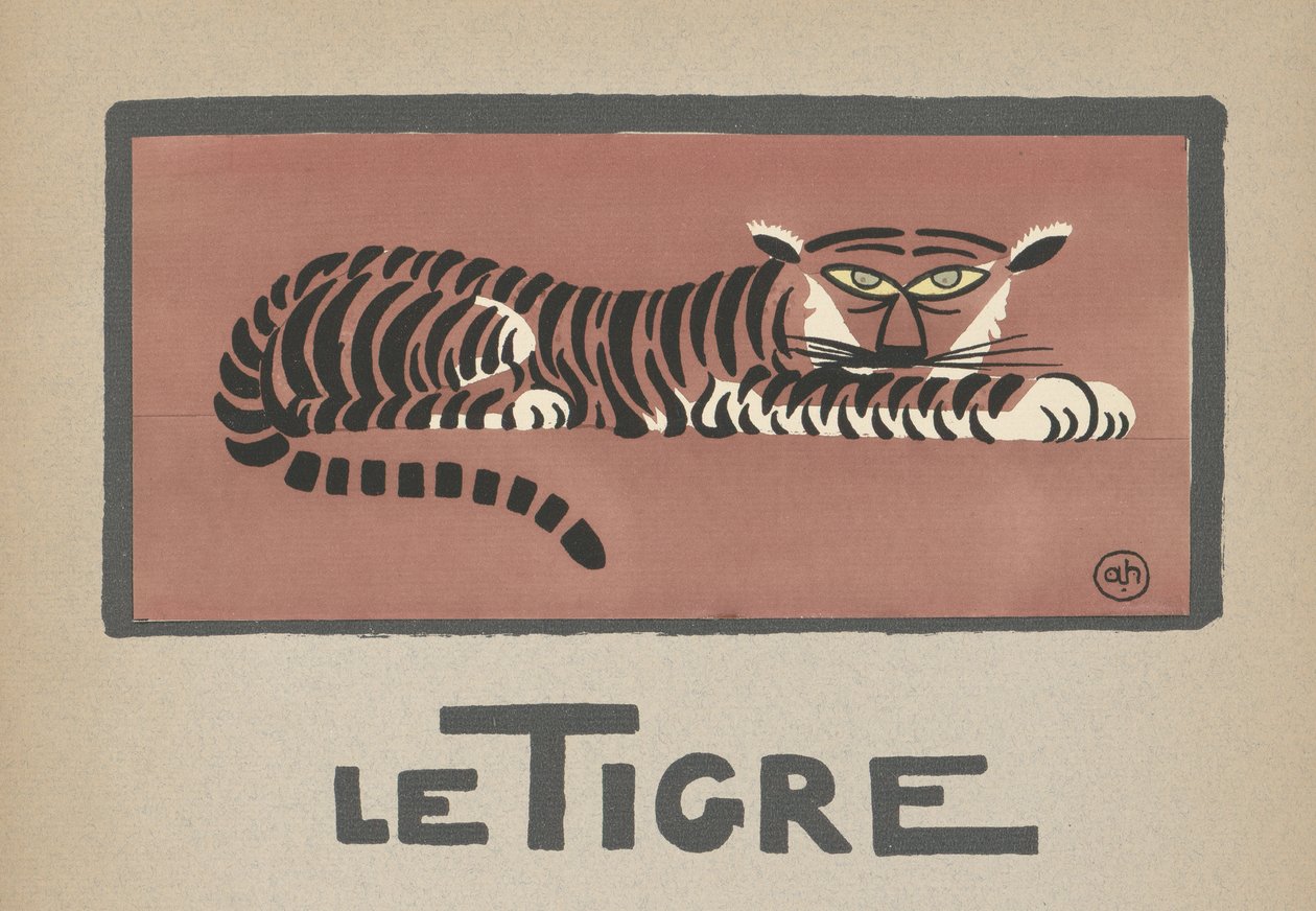 Le Tigre, Illustrazione per Bambini di una Tigre da Andre Helle