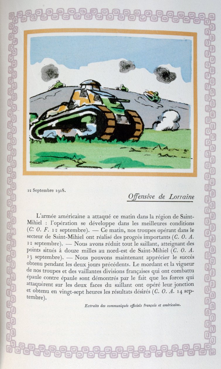 Offensiva della Lorena, 12 settembre 1918, 1919 da Andre Helle