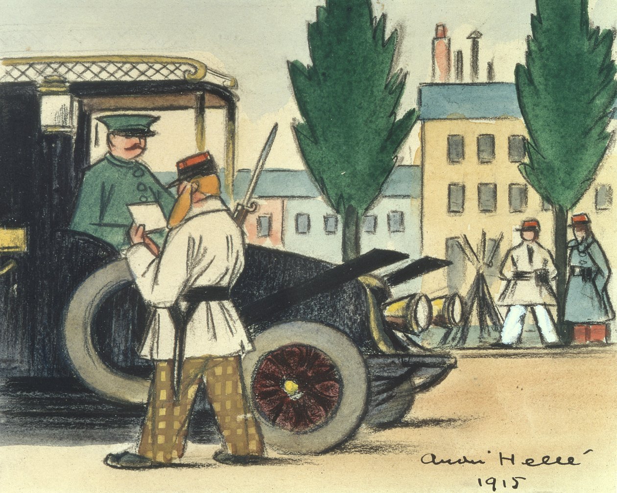 Taxi durante la Battaglia della Marna da Andre Helle