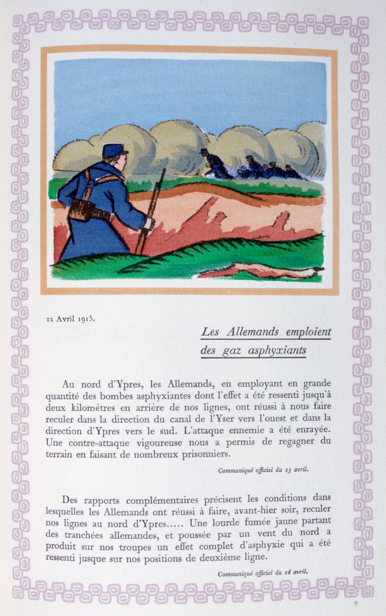 I tedeschi usano il gas cloro, Ypres, 22 aprile 1915 da Andre Helle