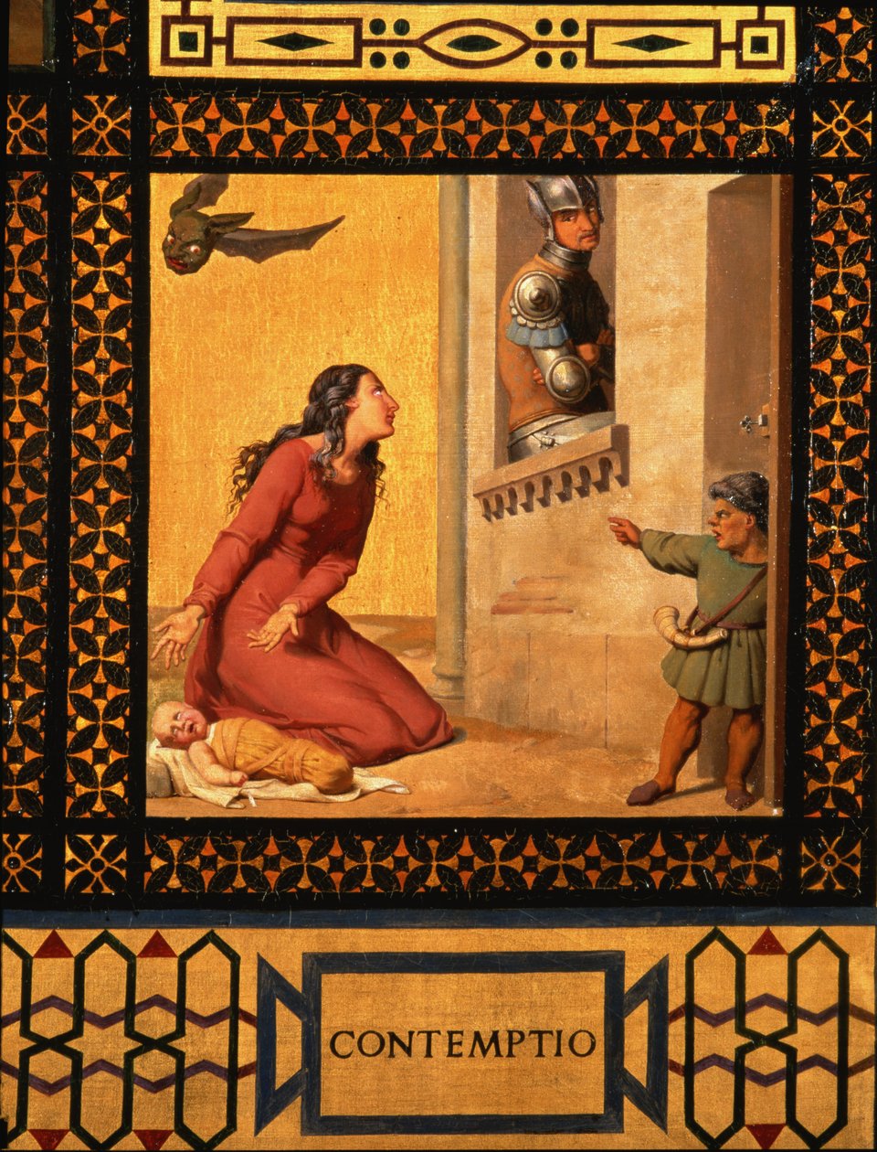 Il bene e il male: disprezzo, (dettaglio) da Andre Jacques Victor Orsel