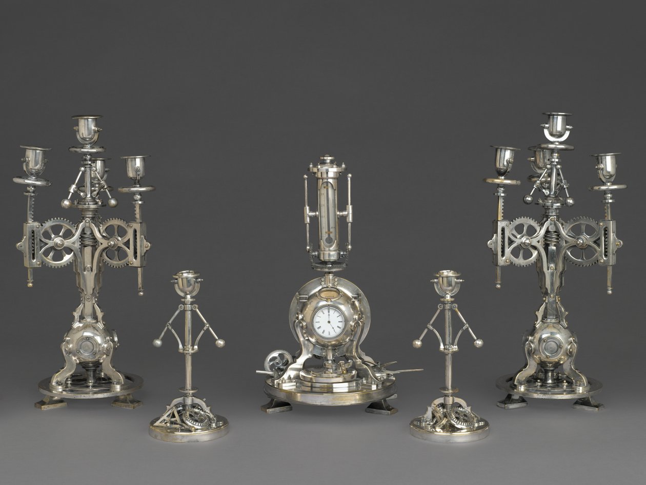 Orologio, Parte di un Garniture di Cinque Pezzi, c.1880 da Andre Romain Guilmet