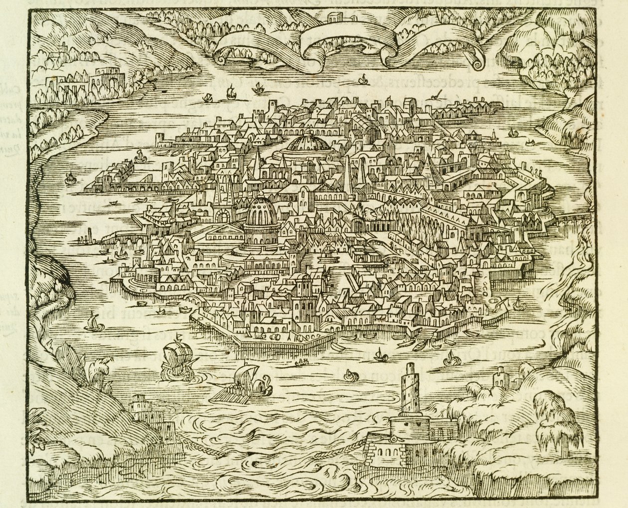Città di Quinsai (ora Tianjin), incisione da La Cosmographie Universelle (Cosmografia Universale) di André Thevet da Andre Thevet