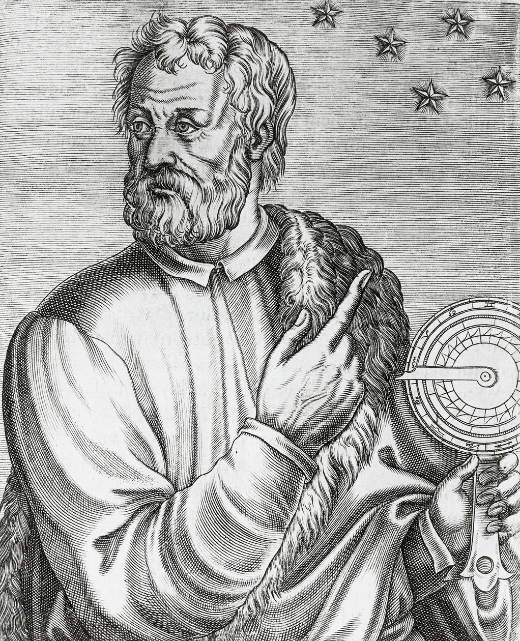 Ritratto di Cristoforo Colombo (1451-1506), navigatore italiano, incisione da Les Vrais portraits et Vies des Hommes illustres da Andre Thevet