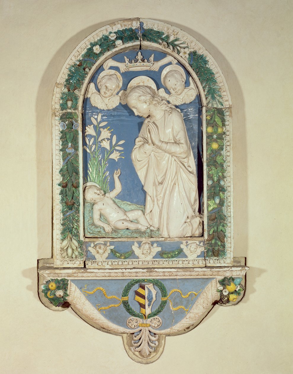 Madonna con Bambino (terracotta policroma) da Andrea Della Robbia