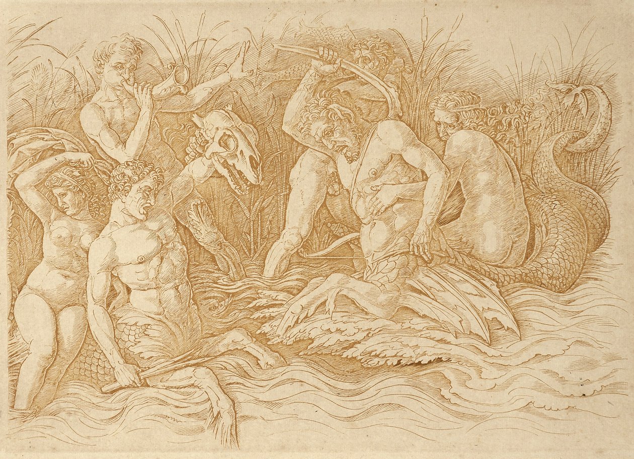 Battaglia degli dei marini da Andrea Mantegna