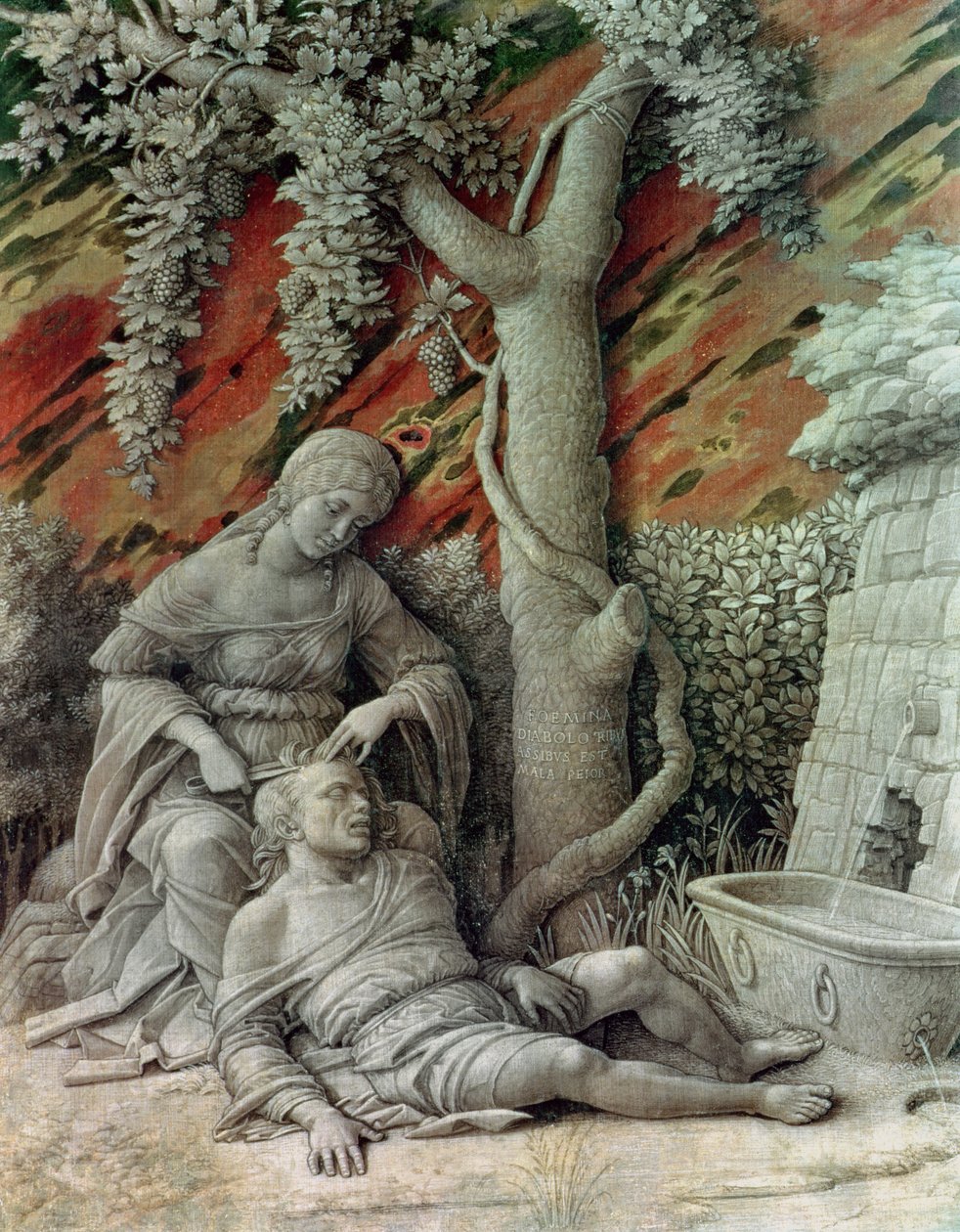 Sansone e Dalila, c.1500 da Andrea Mantegna