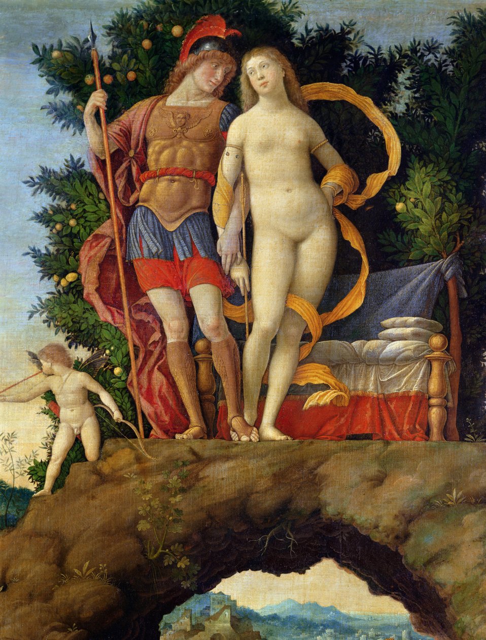 Il Parnaso, dettaglio di Venere e Marte da Andrea Mantegna