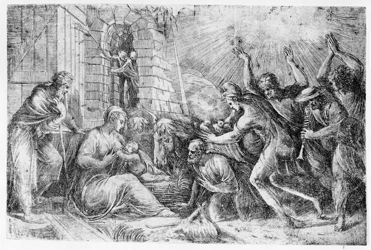 La nascita di Cristo da Andrea Schiavone