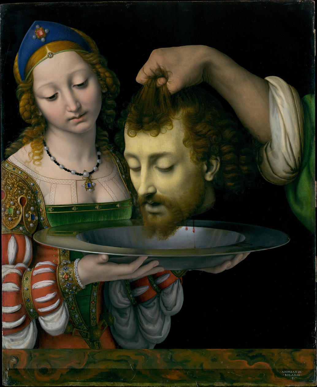 Salomè con la testa di San Giovanni Battista da Andrea Solari
