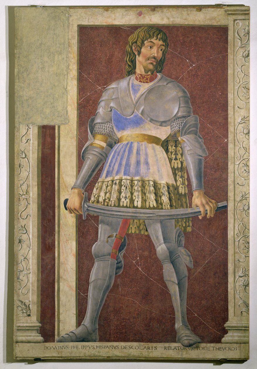 Pippo Spano (1369-1426) dalla serie di uomini e donne famosi della Villa Carducci, c.1450 da Andrea del Castagno