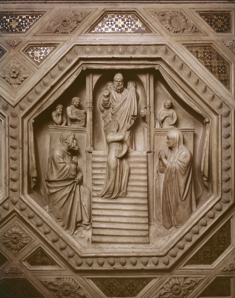 Presentazione della Vergine al Tempio (dettaglio) da Andrea di Cione Orcagna