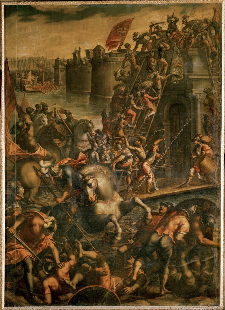 Il doge di Venezia Enrico Dandolo e i suoi crociati all