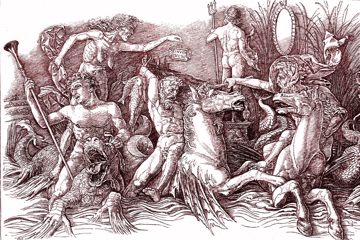 Battaglia degli Dei Marini (dopo Andrea Mantegna) da Andrea (after) Mantegna