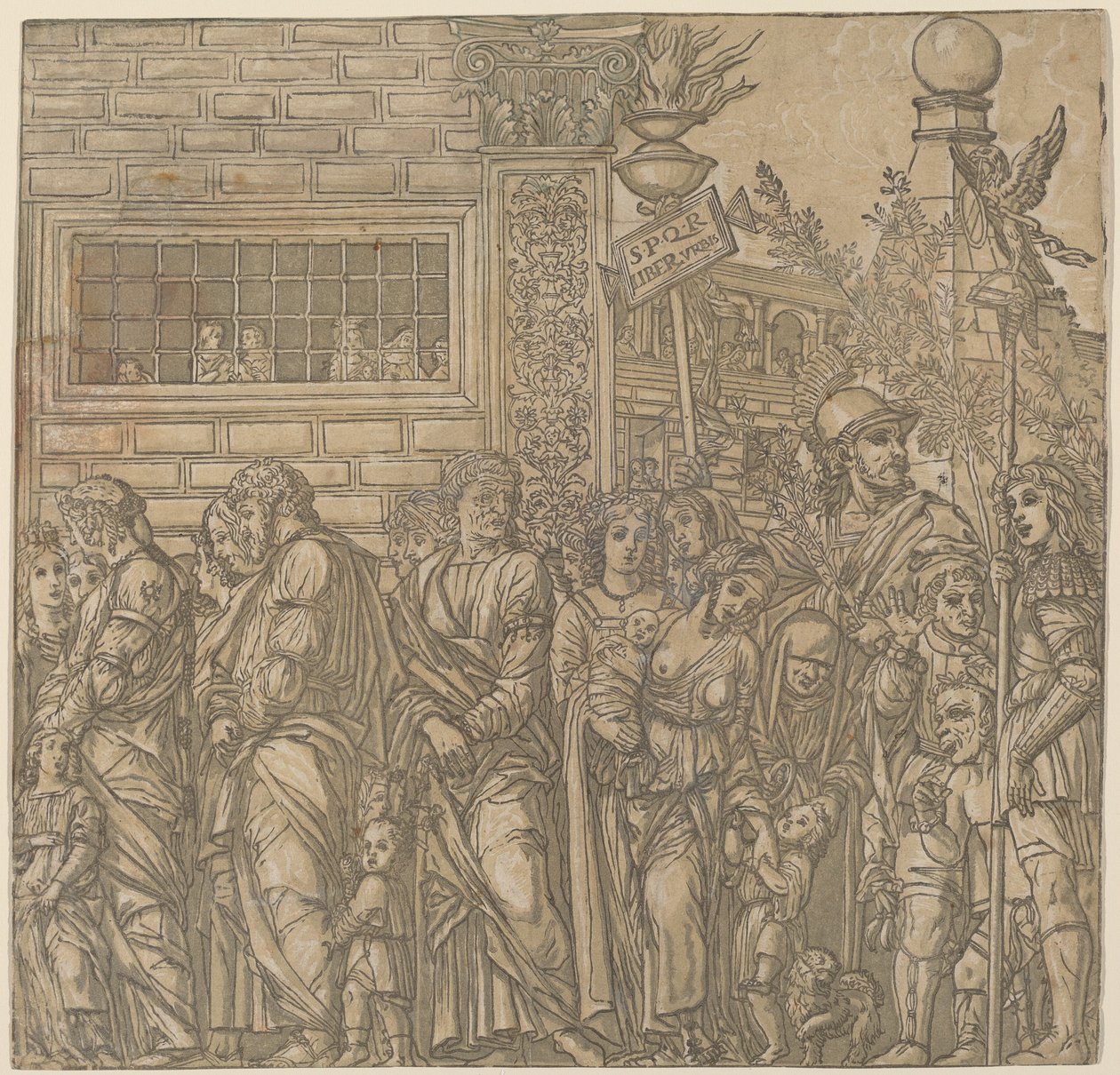 Il trionfo di Giulio Cesare, 1599 da Andrea Andreani