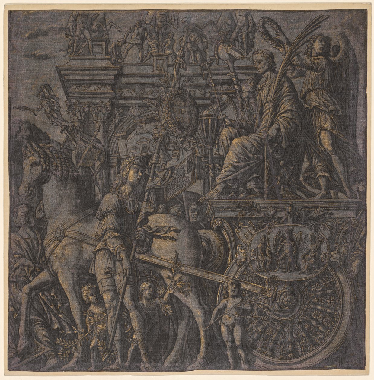 Il trionfo di Giulio Cesare: Cesare trionfante da Andrea Andreani