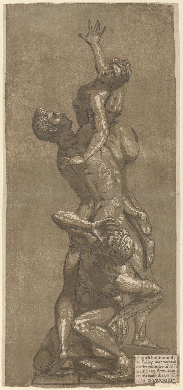 Il ratto delle Sabine da Andrea Andreani after Giovanni Bologna