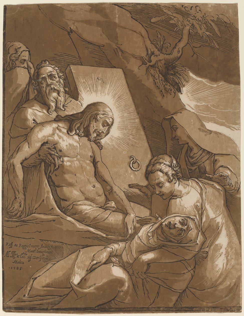 La sepoltura da Andrea Andreani after Raffaello Motta