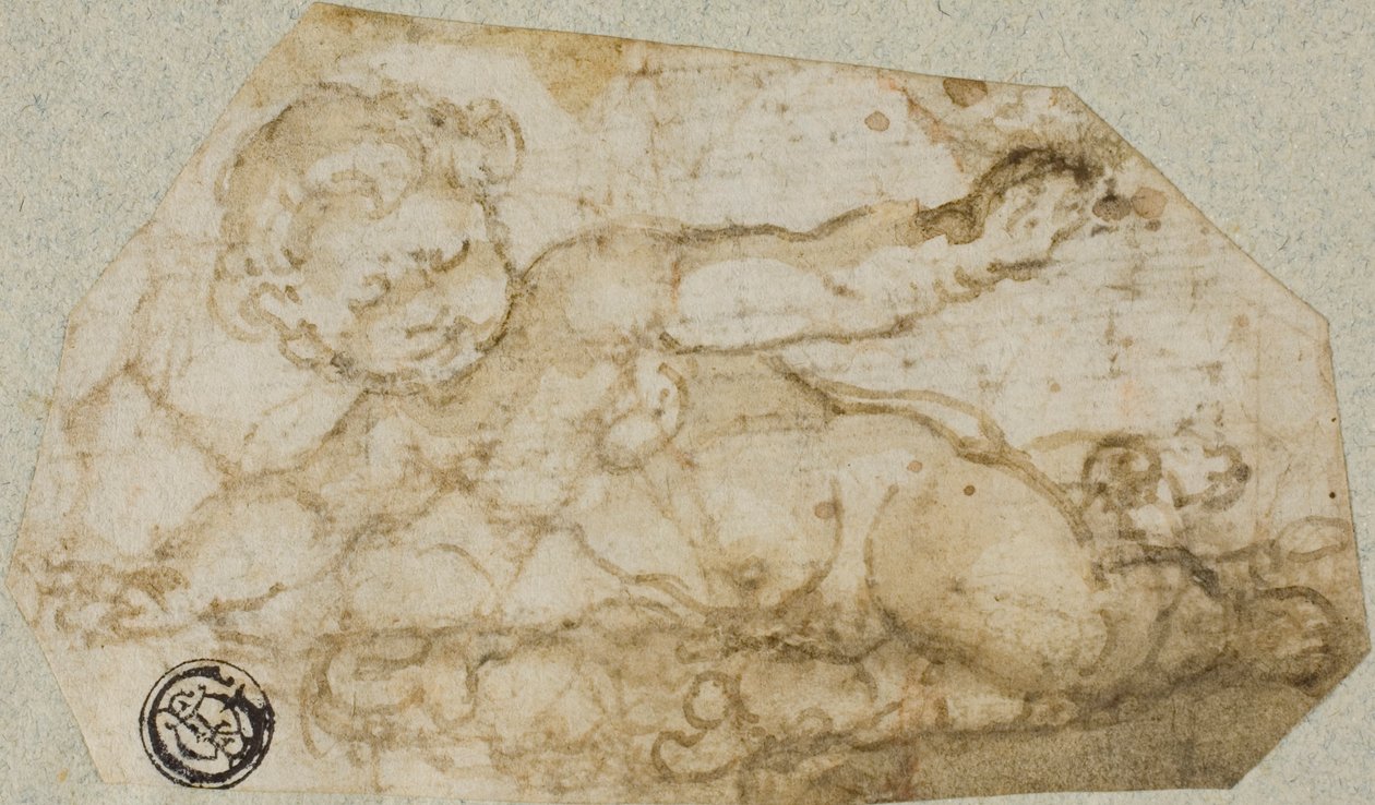 Putto con ghirlanda da Andrea Lilio