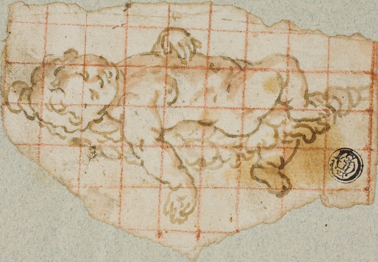 Putto con ghirlanda da Andrea Lilio