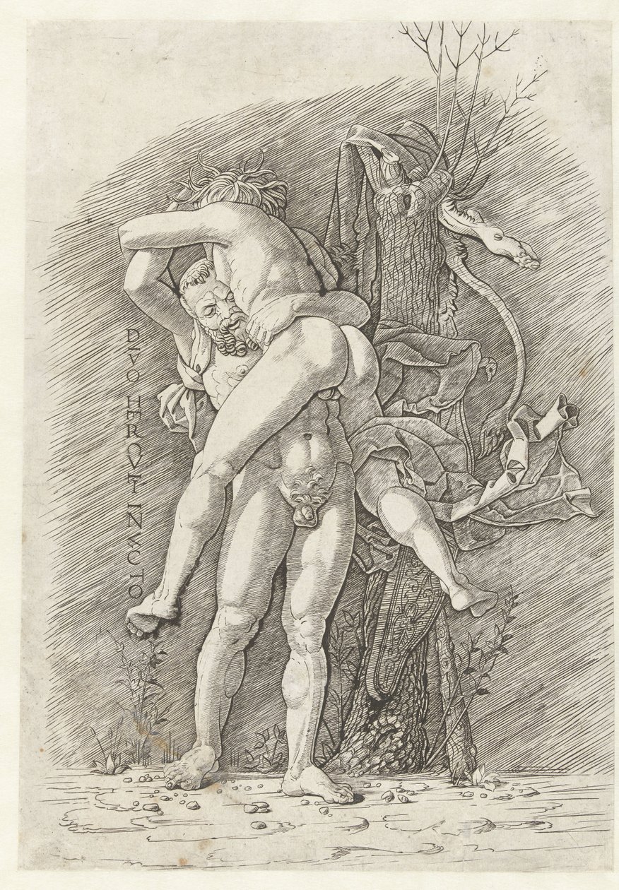 Ercole e Anteo da Andrea Mantegna (school of)