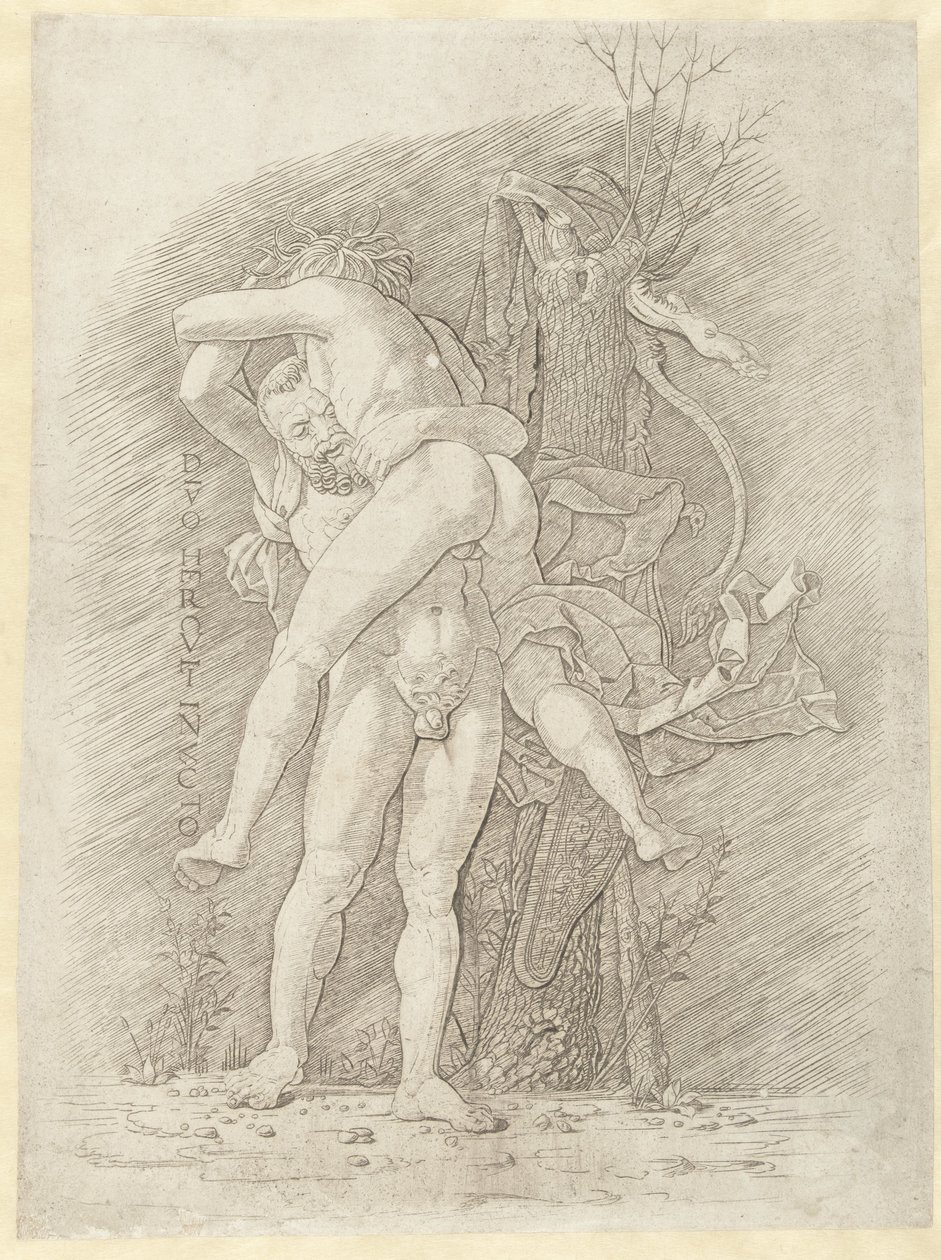 Ercole e Anteo da Andrea Mantegna (school of)