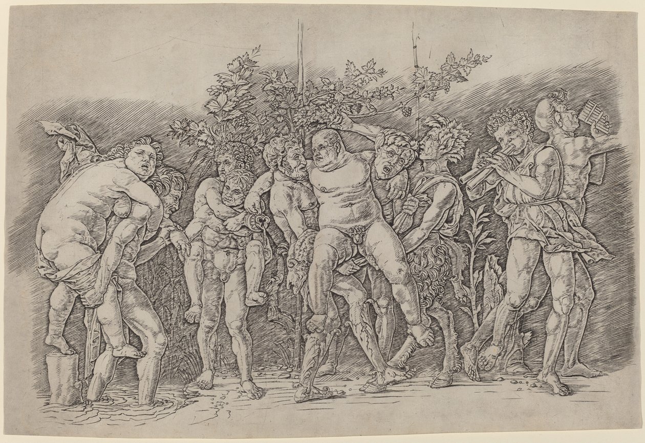 Baccanale con Sileno da Andrea Mantegna