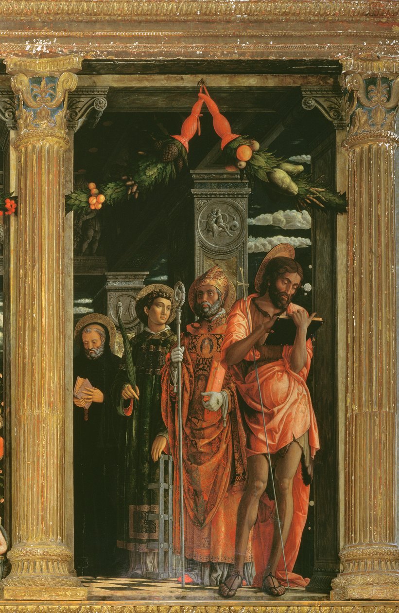 (dettaglio) Pala di San Zeno, 1456-60 da Andrea Mantegna