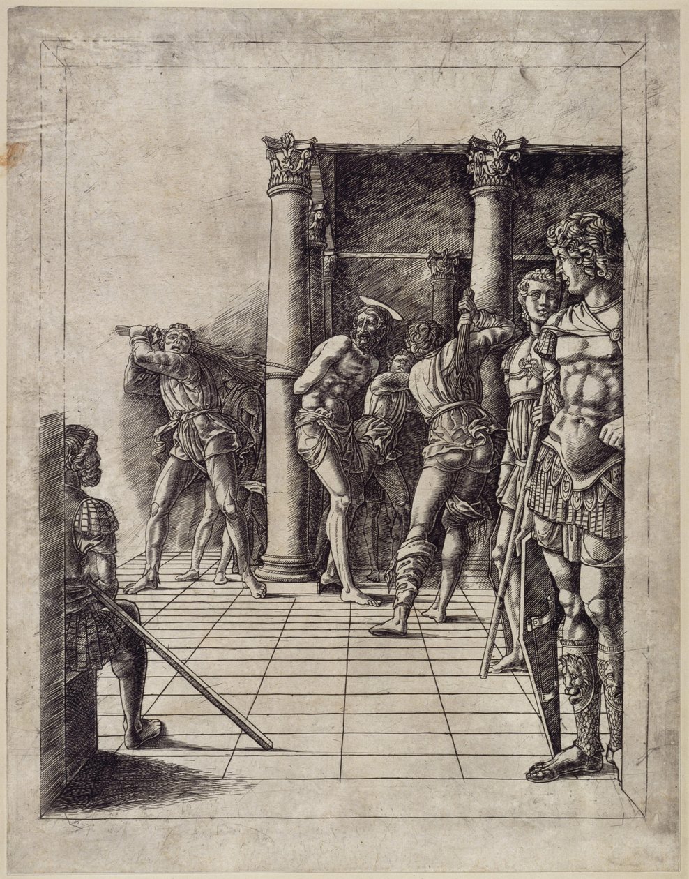 La flagellazione di Cristo (con il pavimento piastrellato) da Andrea Mantegna