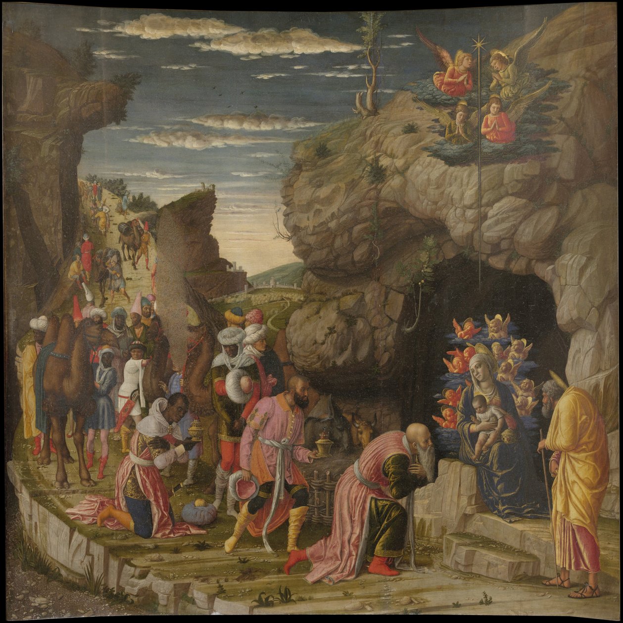 Epifania Trittico degli Uffizi, pannello centrale, ca 1463-1464 da Andrea Mantegna