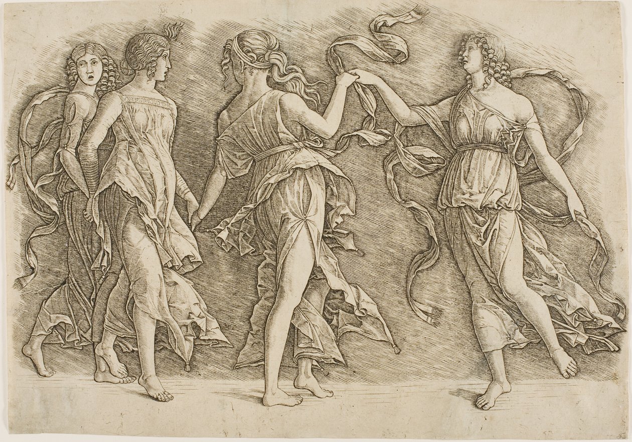 Quattro donne che ballano da Andrea Mantegna