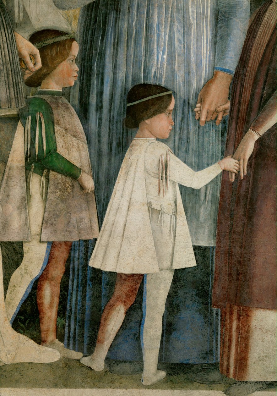 Francesco and Sigismondo, sons of Lodovico Gonzaga (fresco) da Andrea Mantegna