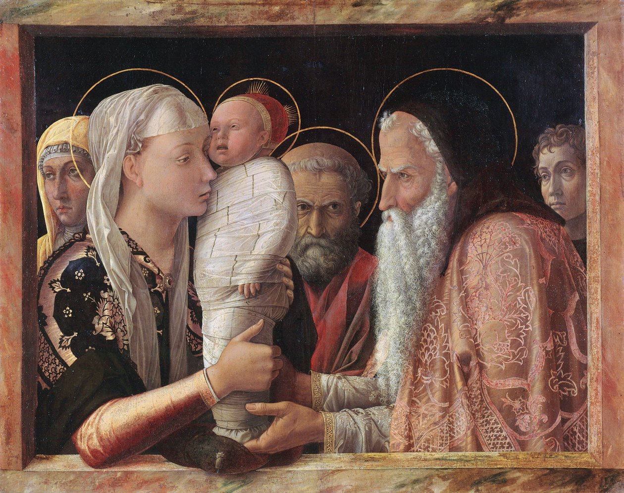 Tedesco: Die Darbietung Christi im Tempel Presentazione al Tempio da Andrea Mantegna