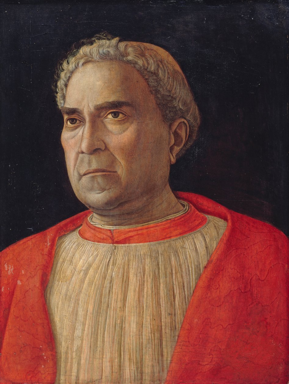 Tedesco: Kardinal Ludovico Trevisan (1401-1465) Ritratto del cardinale Ludovico Trevisan da Andrea Mantegna