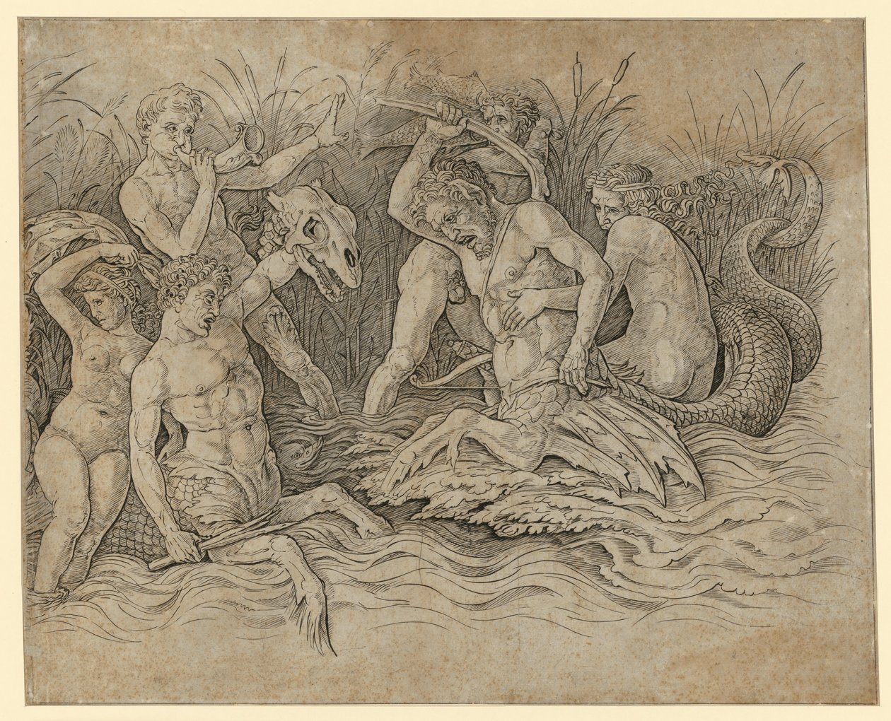 Battaglia degli dei del mare da Andrea Mantegna