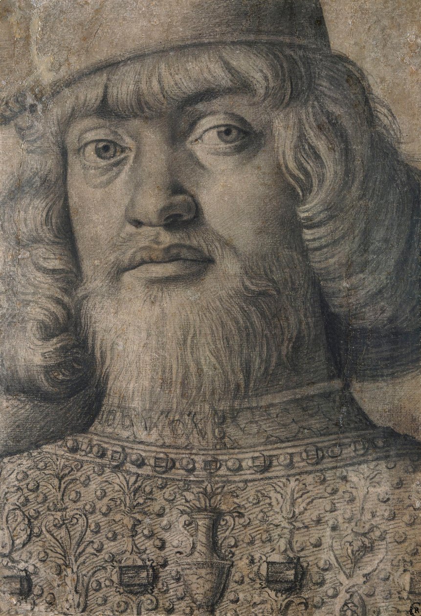 Porträt von Francesco II Gonzaga, 4. Markgraf von Mantua (1466-1519) da Andrea Mantegna