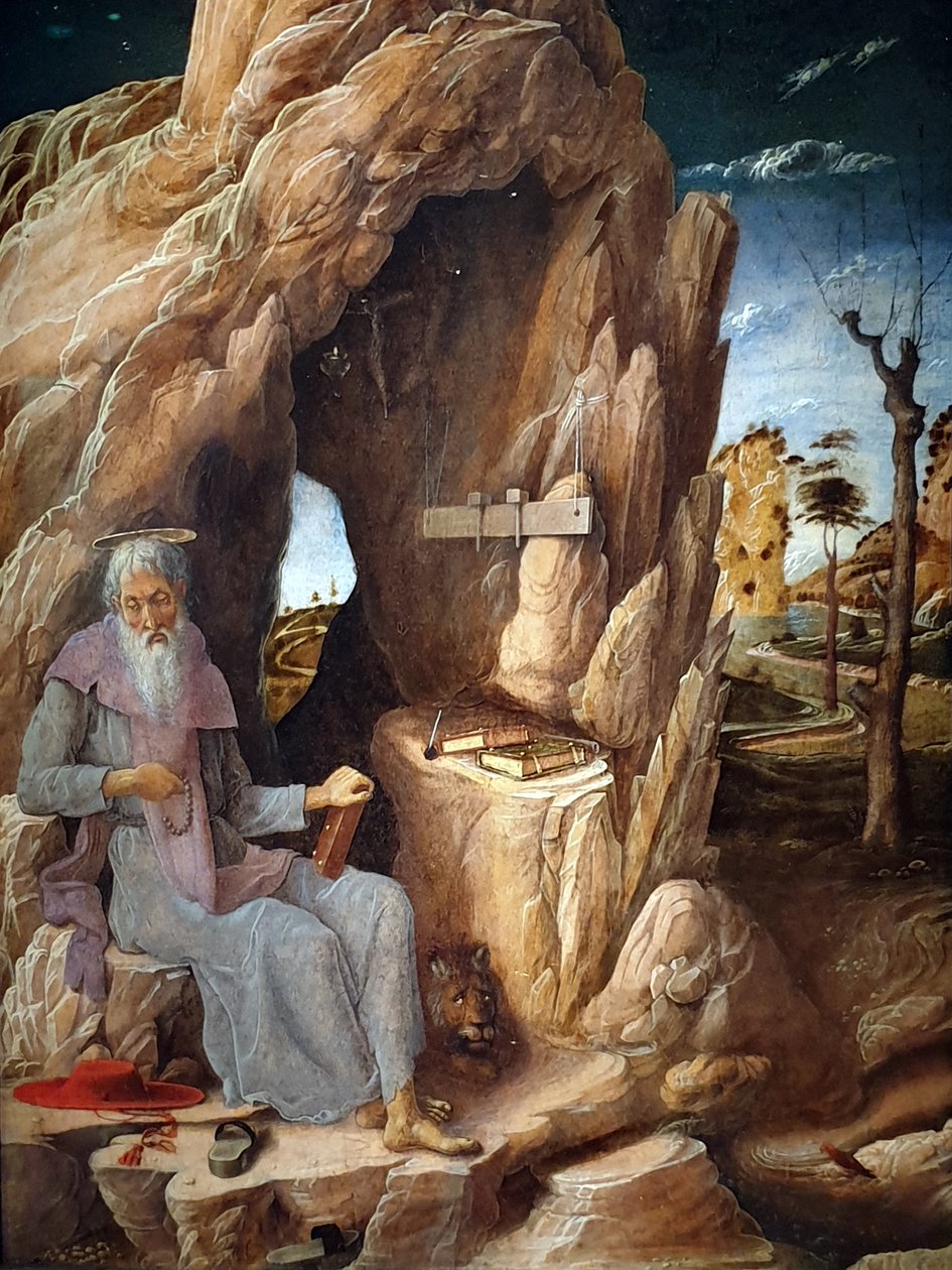 San Girolamo penitente nel deserto da Andrea Mantegna