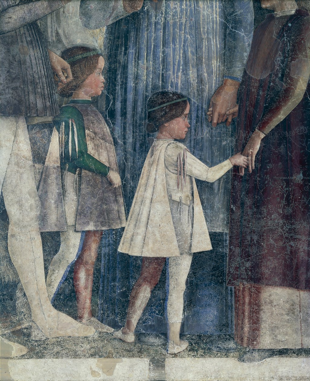 Sigismondo e Francesco II Gonzaga, dettaglio da Parete dell