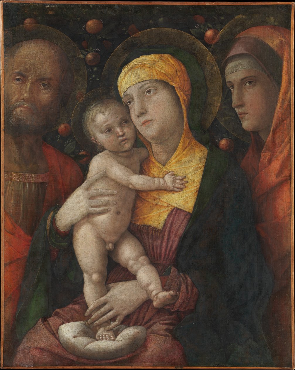 La Sacra Famiglia con Santa Maria Maddalena da Andrea Mantegna