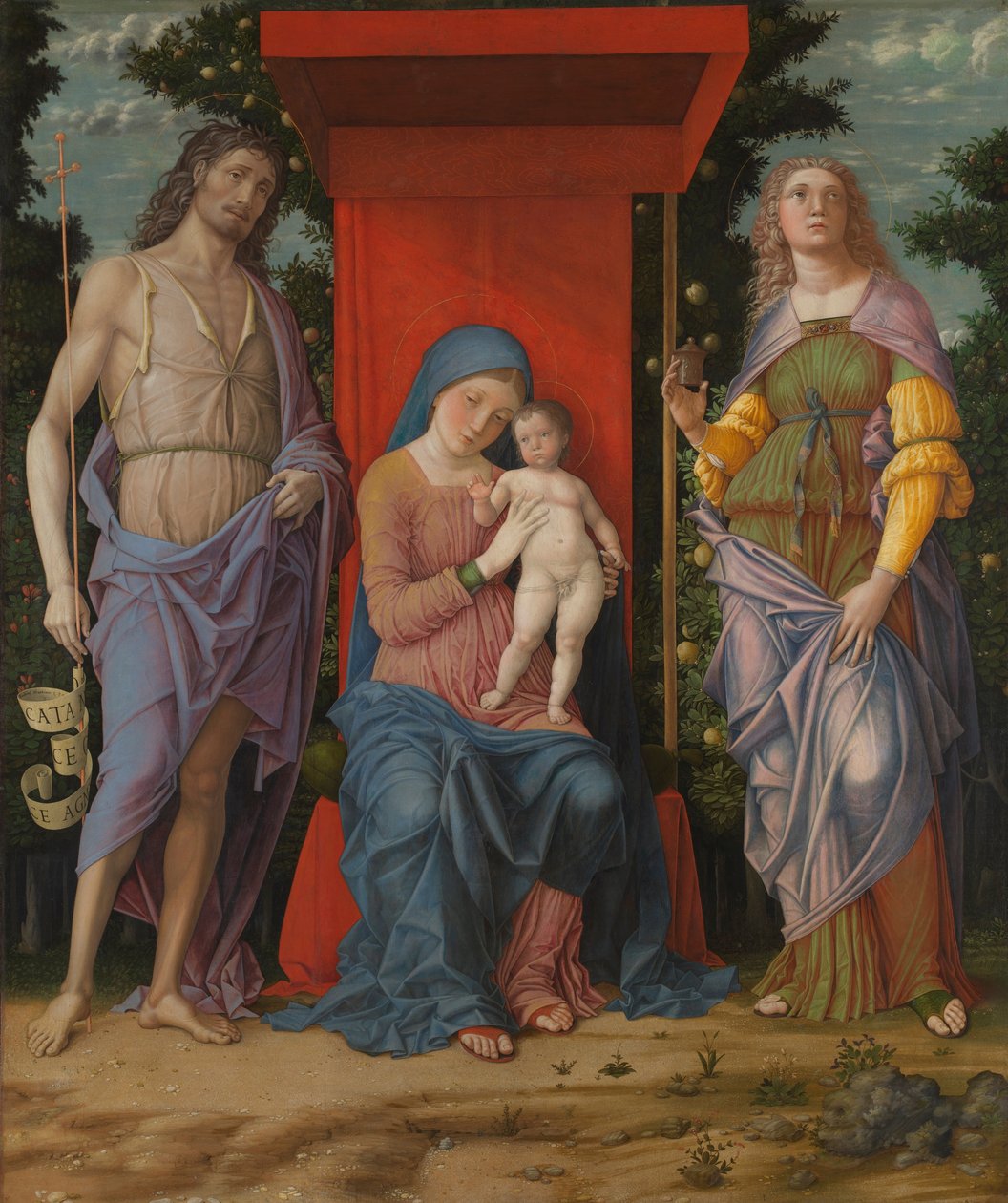 La Vergine col Bambino e santi da Andrea Mantegna