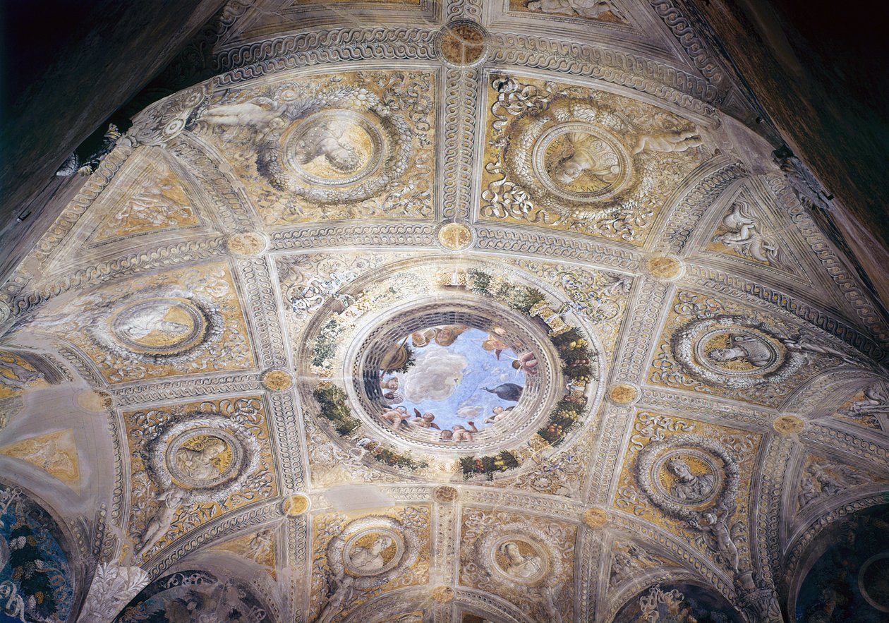 Trionfo di Cesare e Oculus della camera nuziale da Andrea Mantegna