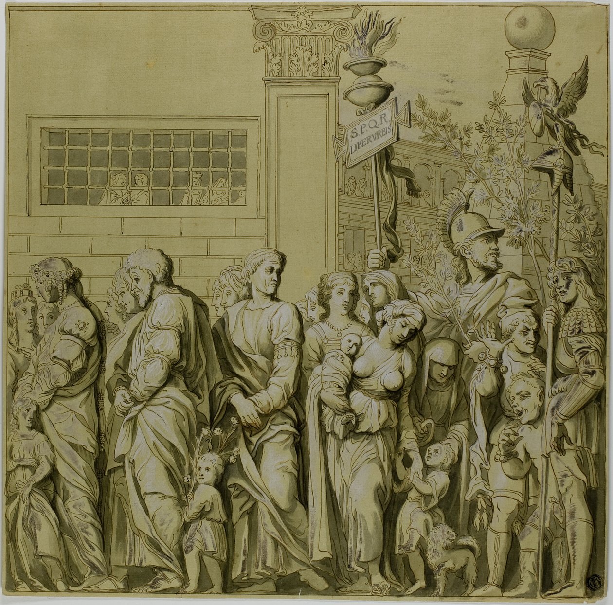 Trionfi di Giulio Cesare: Tela No. VII da Andrea Mantegna