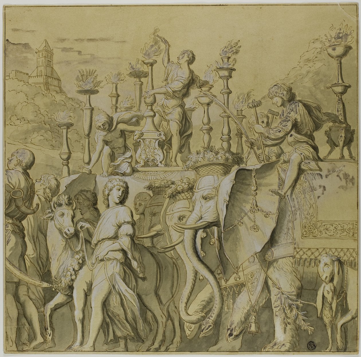 Trionfi di Giulio Cesare: Tela n. V da Andrea Mantegna