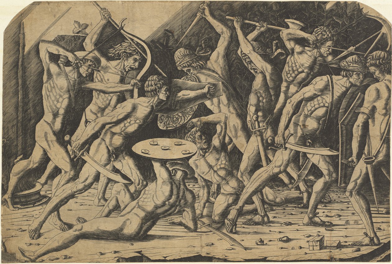 Battaglia di Uomini Nudi da Andrea Mantegna or School after Antonio del Pollaiuolo