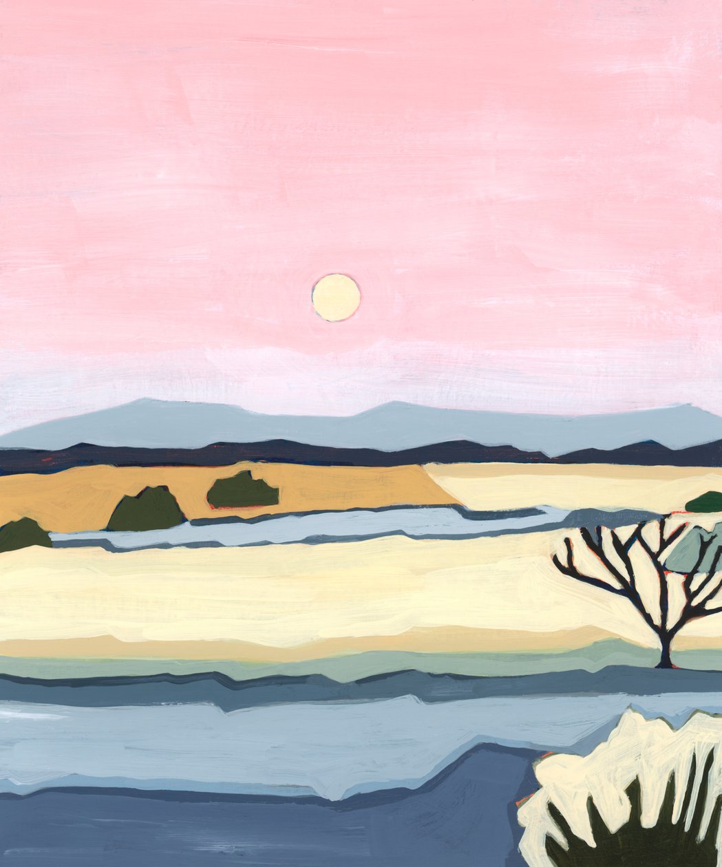 Tramonto rosa su Villacuri da Andrea Mejia