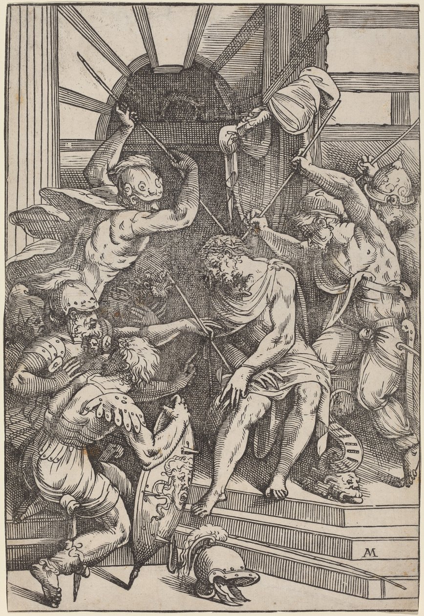 Cristo coronato di spine da Andrea Meldolla, called Schiavone, after Titian