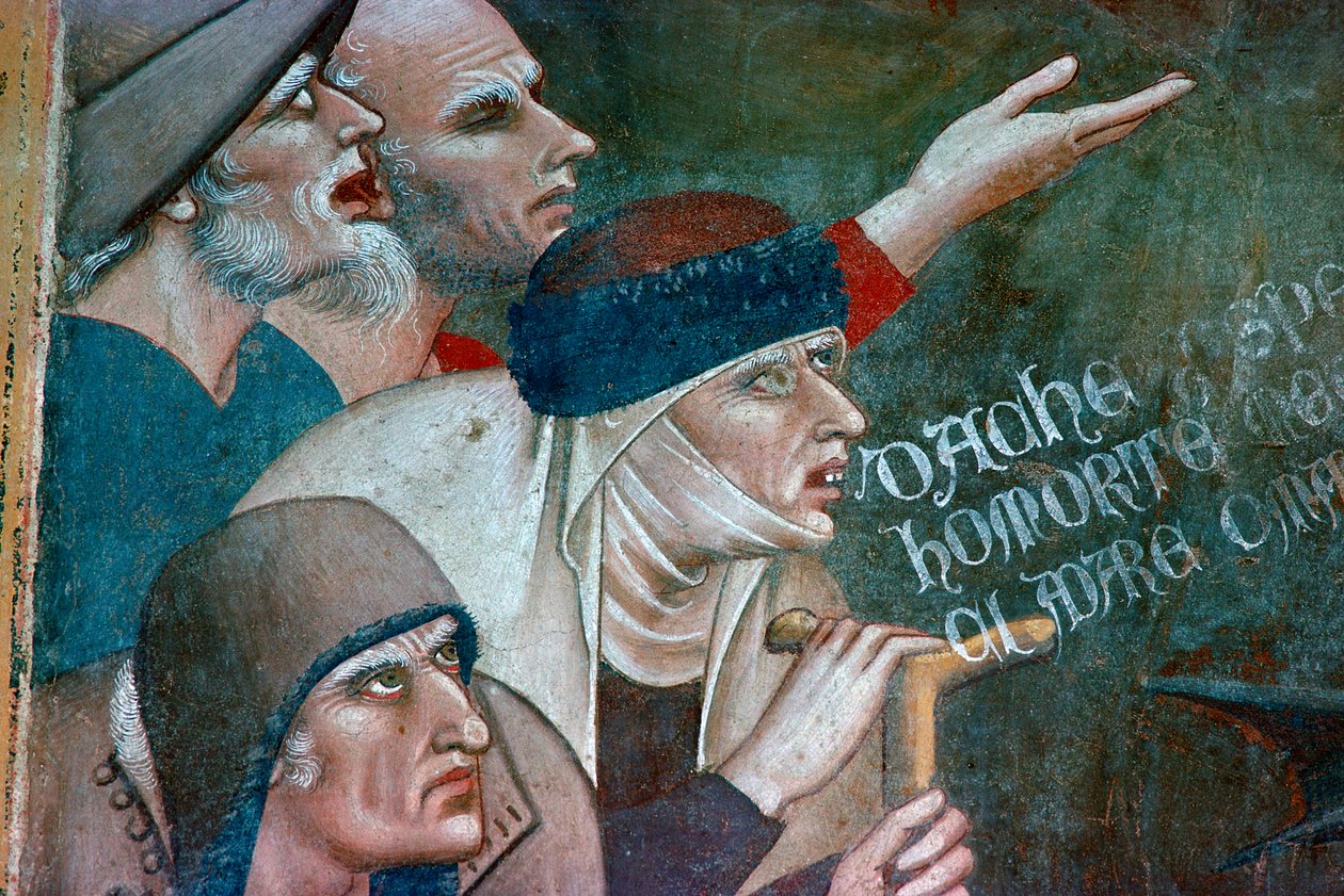 Frammento di un affresco che mostra il trionfo della morte da Andrea Orcagna